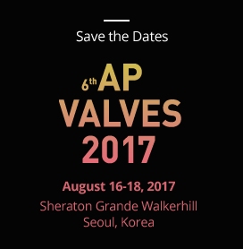 6th AP VALVES 2017 / Aug 16-18, 2017
